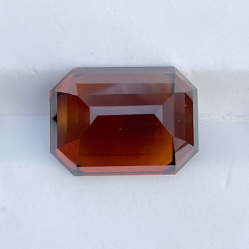 100% Natural Red Zircon 18.09 Cts Emerald Cut Loose Gemstone for Jewelry