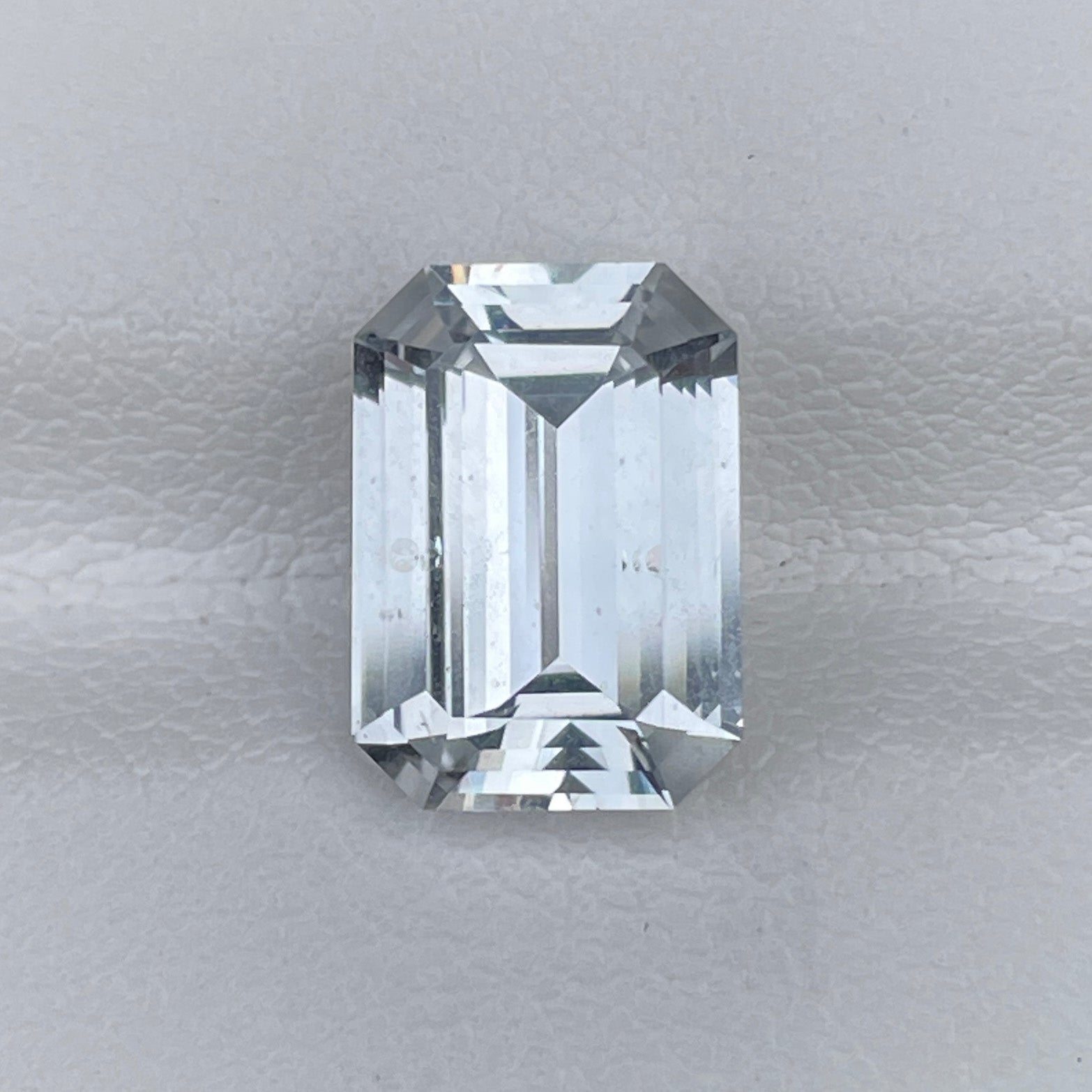 Natural White Sapphire 3.60 Cts Emerald Cut Gemstone Special Anniversary Gift