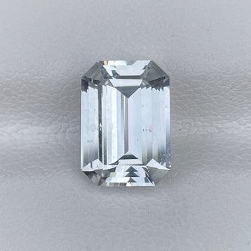 Natural White Sapphire 3.60 Cts Emerald Cut Gemstone Special Anniversary Gift