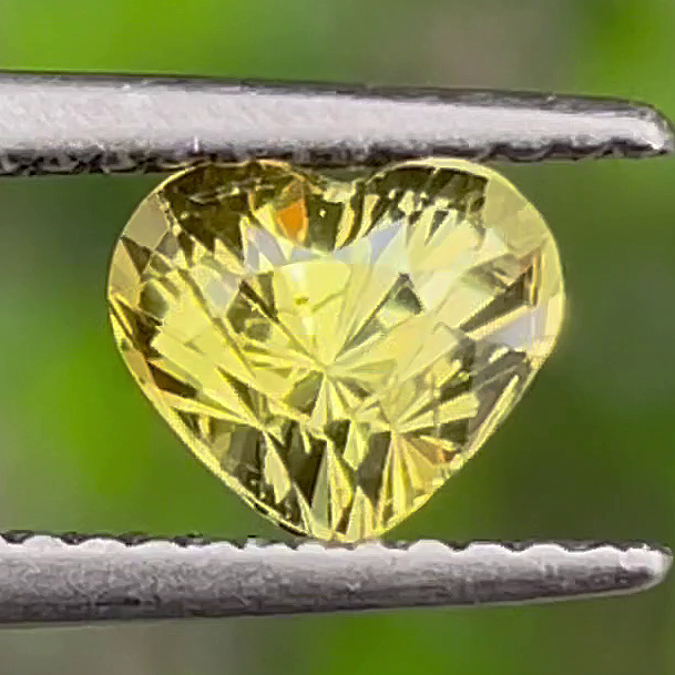1.17 Cts Natural Yellow Chrysoberyl Heart Love Gift Ring 6mm Loose Gemstone