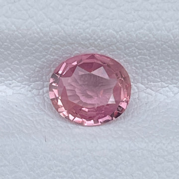 Certified 0.95 Cts Natural Padparadscha Sapphire Oval Gemstone Jewelry Ring