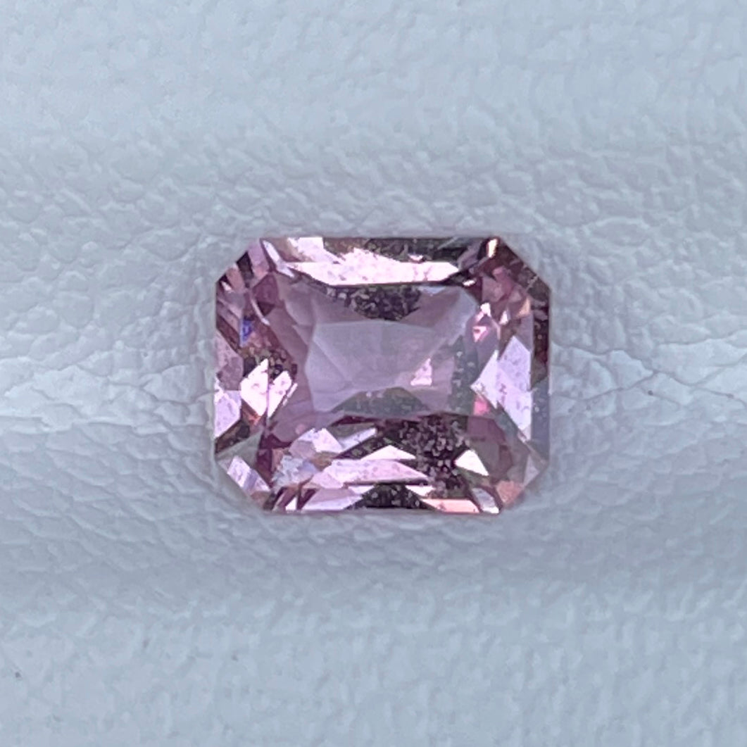 Certified Natural Padparadscha Sapphire 1.14 Cts Radiant Cut Loose Gemstone