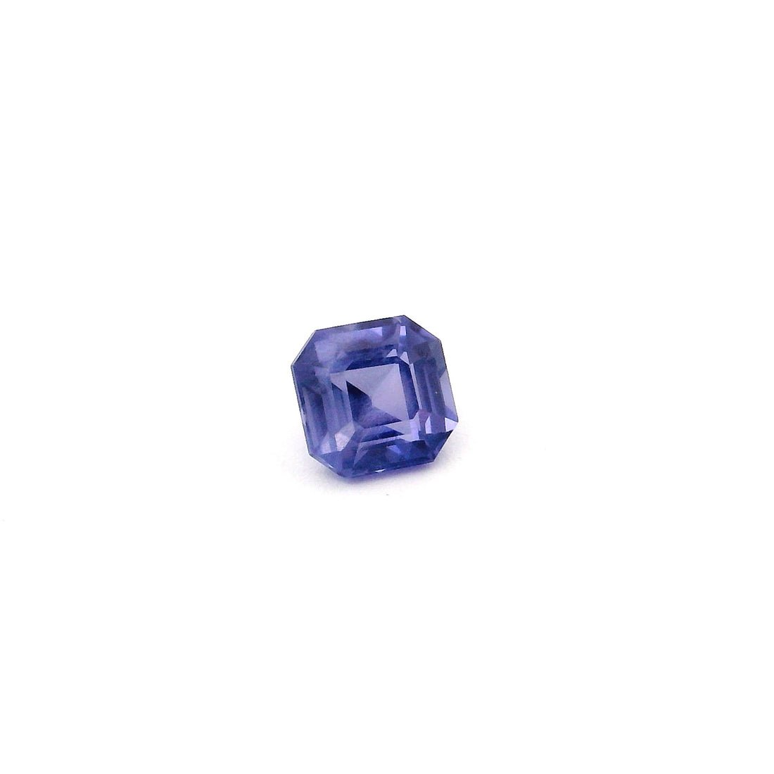 Natural Unheated Tanzania Violet Sapphire 0.48ct Asscher Cut Gemstone Gift