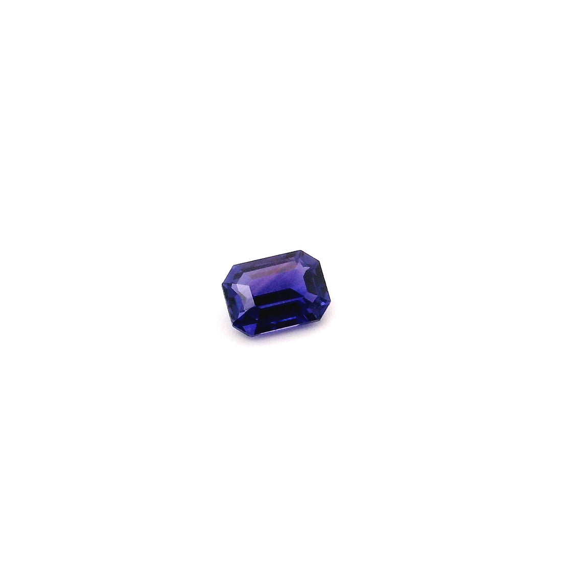 Natural Purple Sapphire 0.48ct Emerald Cut Tanzania Gemstone for Jewelry Gift