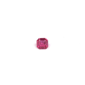 Natural Unheated Pink Sapphire 0.28 Ct Asscher Cut Tanzania Loose Gemstone