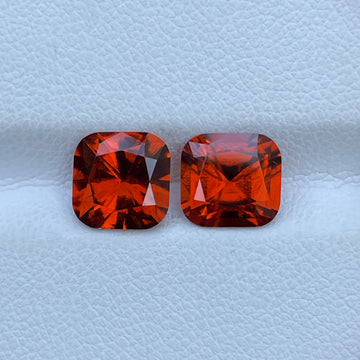 4.90cts Natural Hessonite Garnet Pair – Perfect for Wedding or Proposal