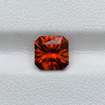 Natural Orange Hessonite Garnet 2.26 Cts Asscher Loose Gemstone Jewelry