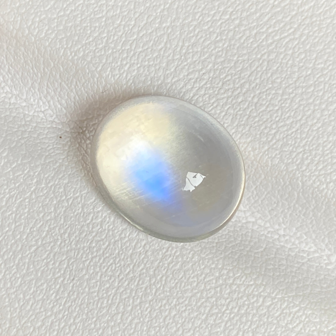 7.95 Cts Natural Moonstone Blue Sheen Oval Cut Gemstone Jewelry Collection