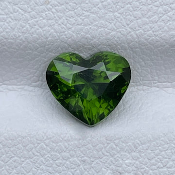 Natural Green Zircon 2.06 Cts Heart Cut Loose Gemstone For Engagement Ring Gift