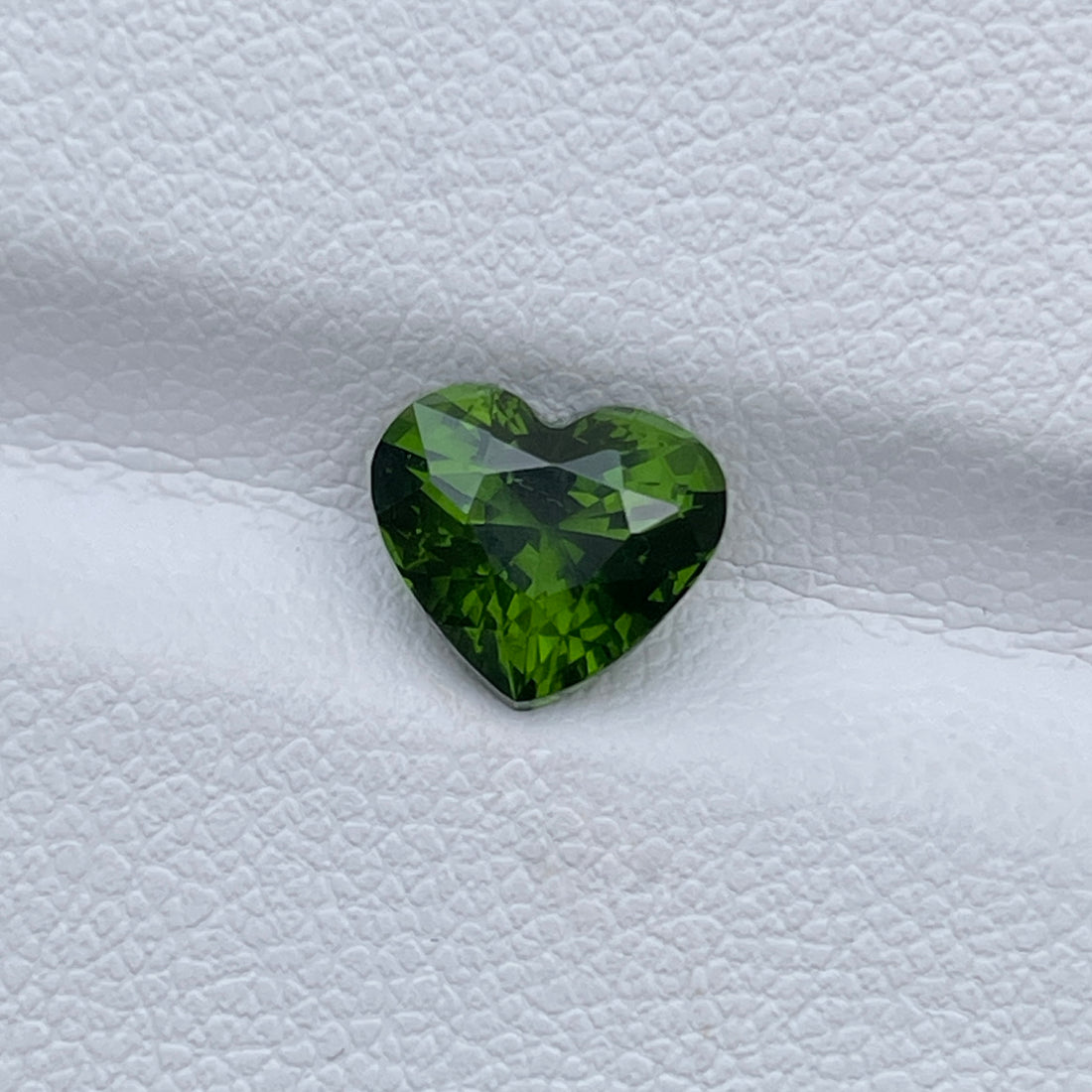 Natural Green Zircon 2.06 Cts Heart Cut Loose Gemstone For Engagement Ring Gift