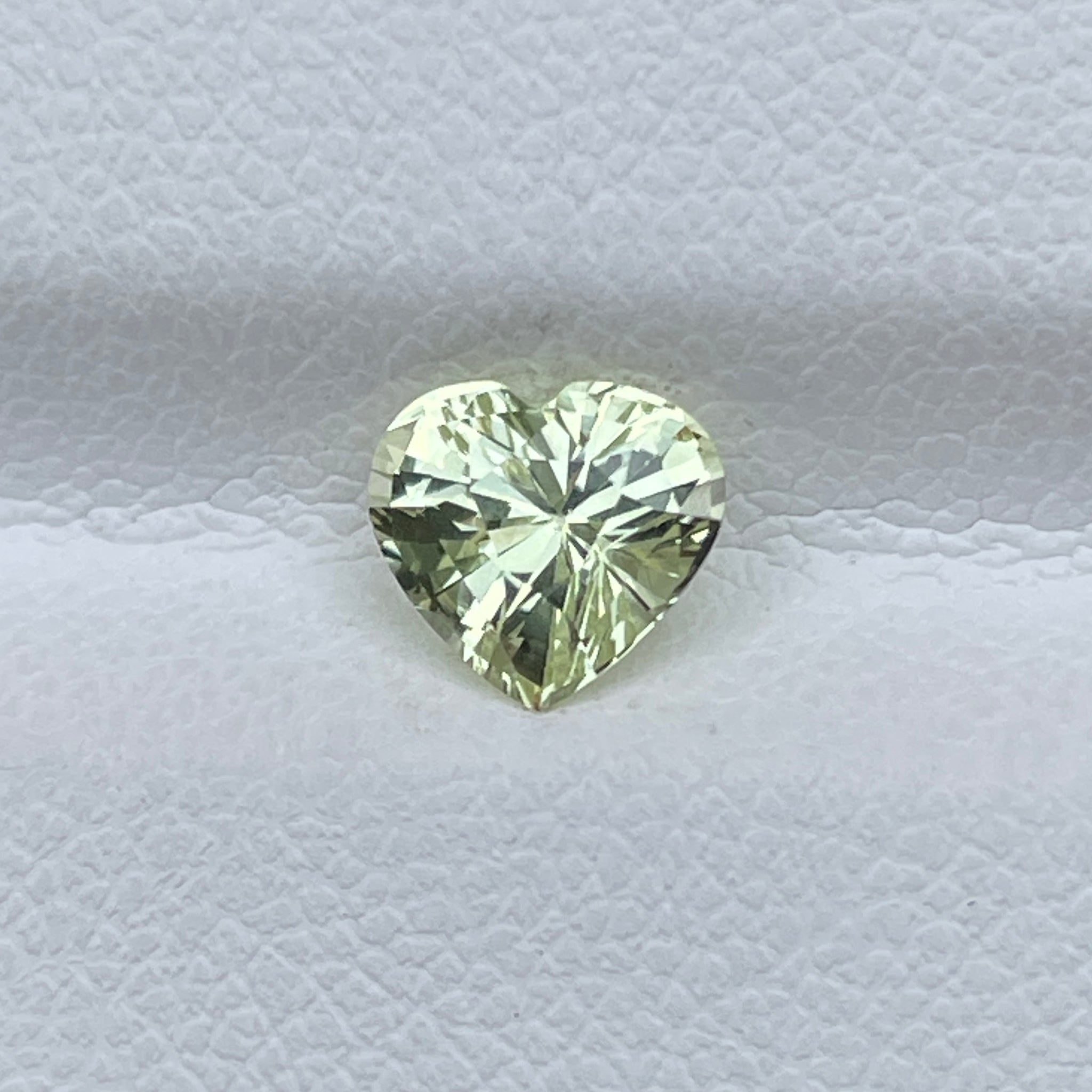 Natural Yellow Chrysoberyl Heart Cut Gemstone 1.20 Ct Custom Jewelry Design
