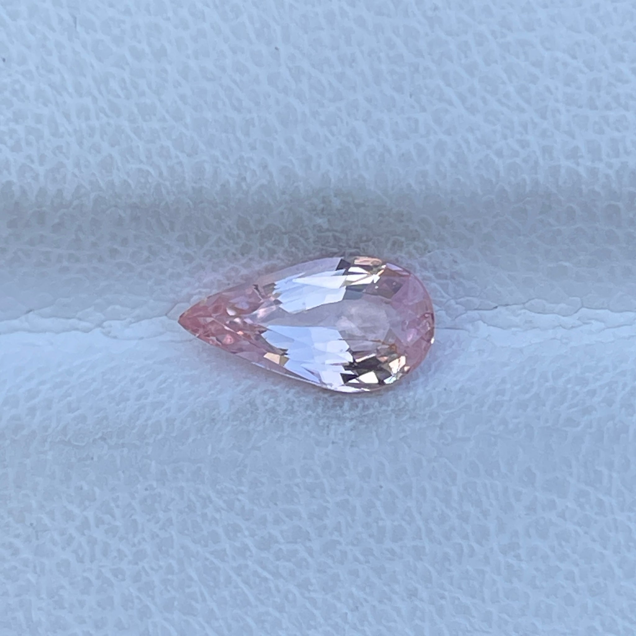 Natural Unheated Pink Sapphire 1.06 Cts Pear Cut Gemstone Wedding Ring Gift