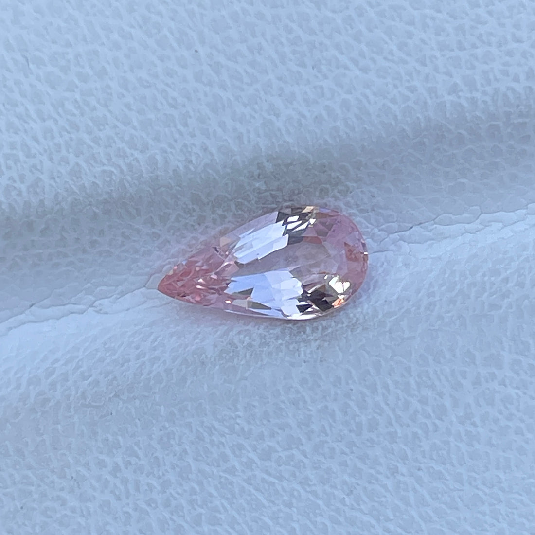 Natural Unheated Pink Sapphire 1.06 Cts Pear Cut Gemstone Wedding Ring Gift