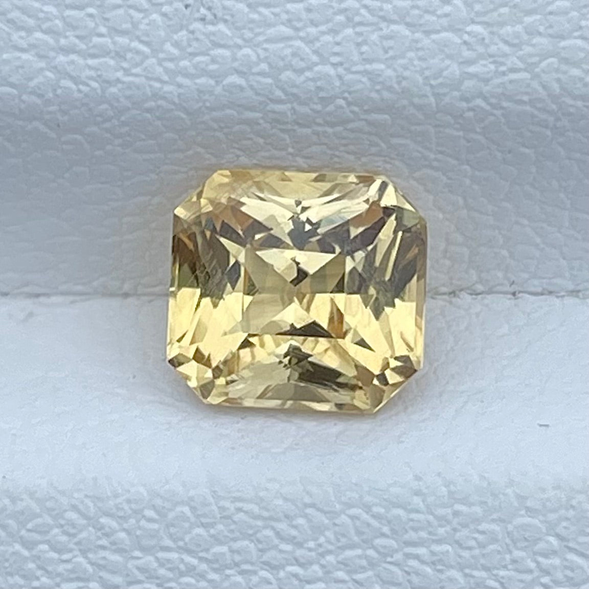 Natural Unheated Yellow Sapphire 2.04 Cts Radiant Cut Loose Gemstone