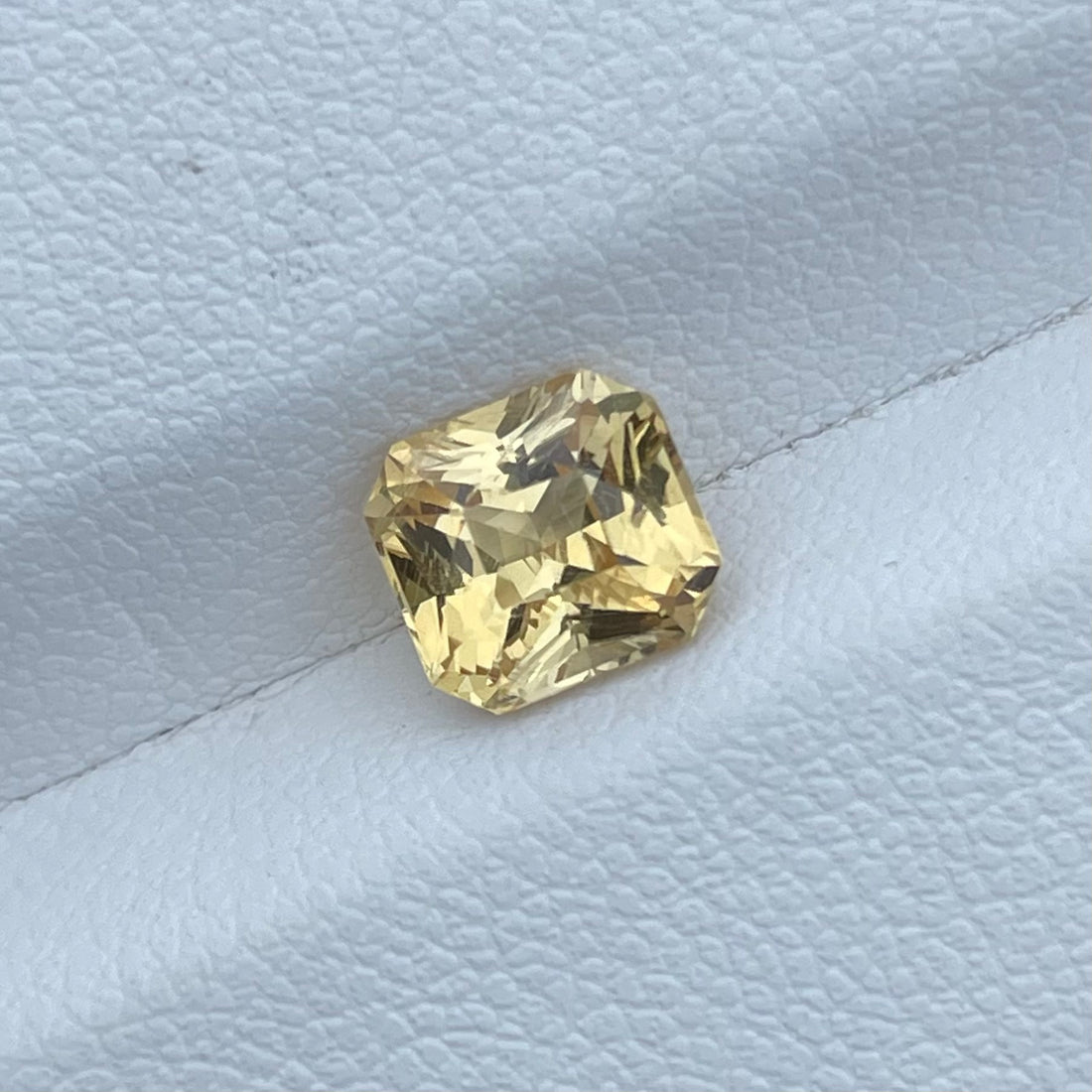 Natural Unheated Yellow Sapphire 2.04 Cts Radiant Cut Loose Gemstone