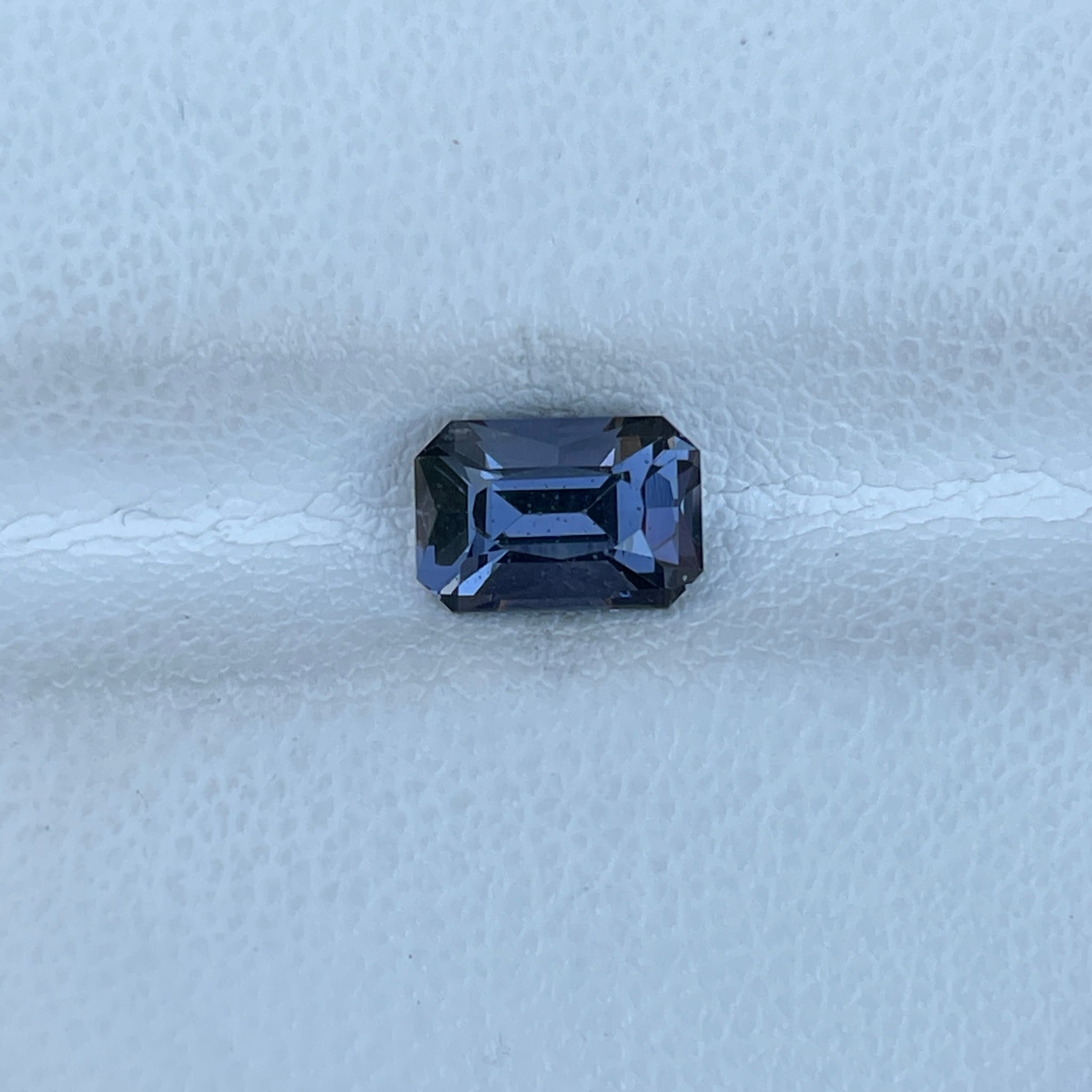 1.37 Cts Natural Gray Spinel Emerald Cut Jewelry Ring Design 7x5mm Gemstone