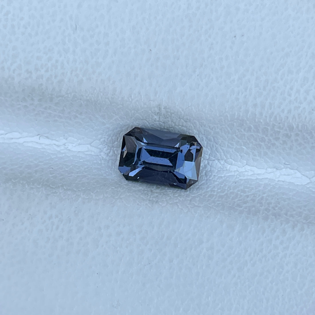 1.37 Cts Natural Gray Spinel Emerald Cut Jewelry Ring Design 7x5mm Gemstone
