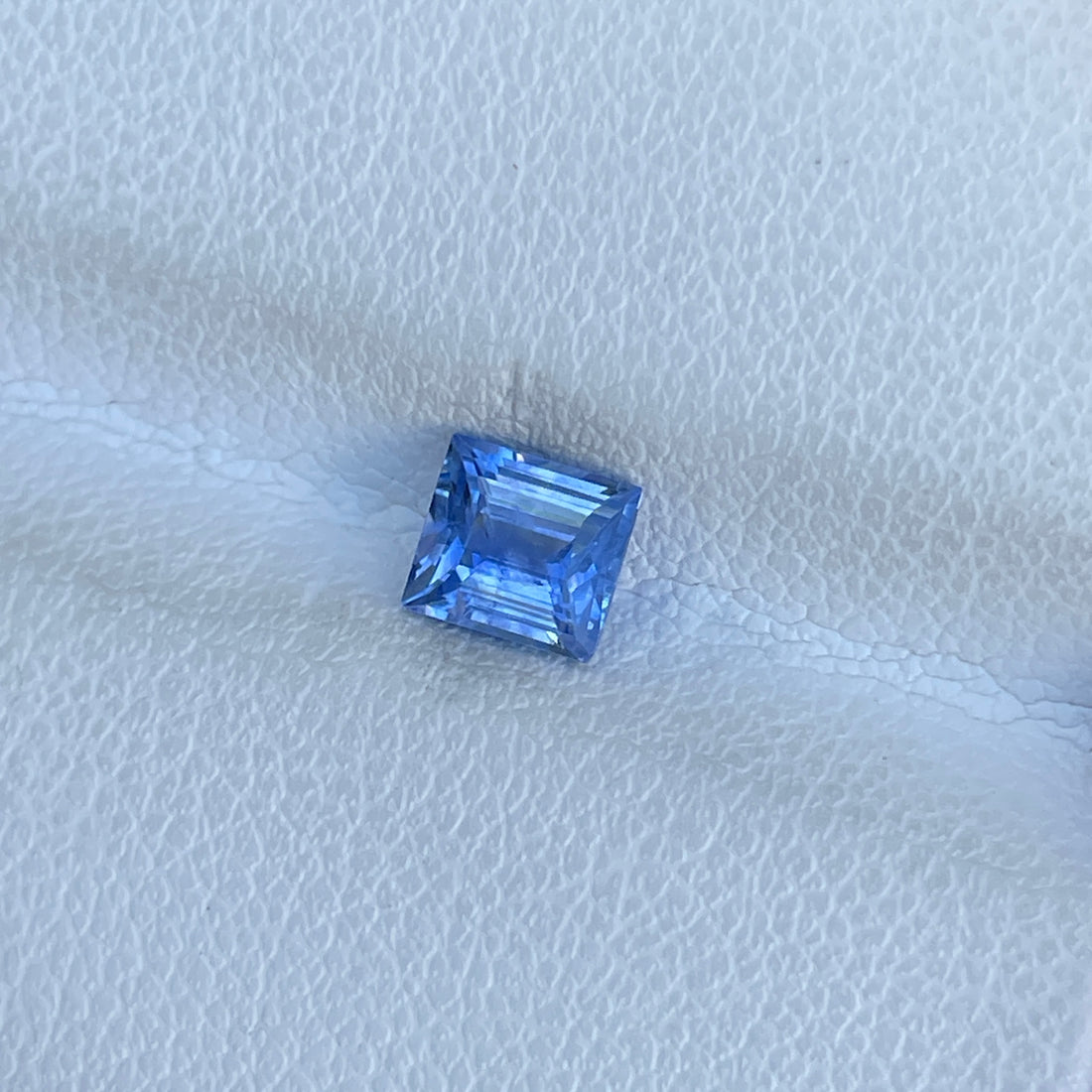 Natural Blue Sapphire 0.87 Cts Baguette Cut Sri Lanka Loose Gemstone