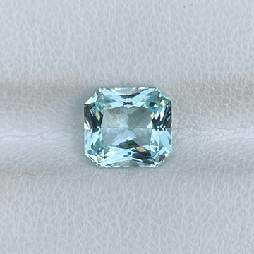 2.31 Ct Natural Blue Aquamarine Radiant Gemstone for Fine Jewelry or Gift