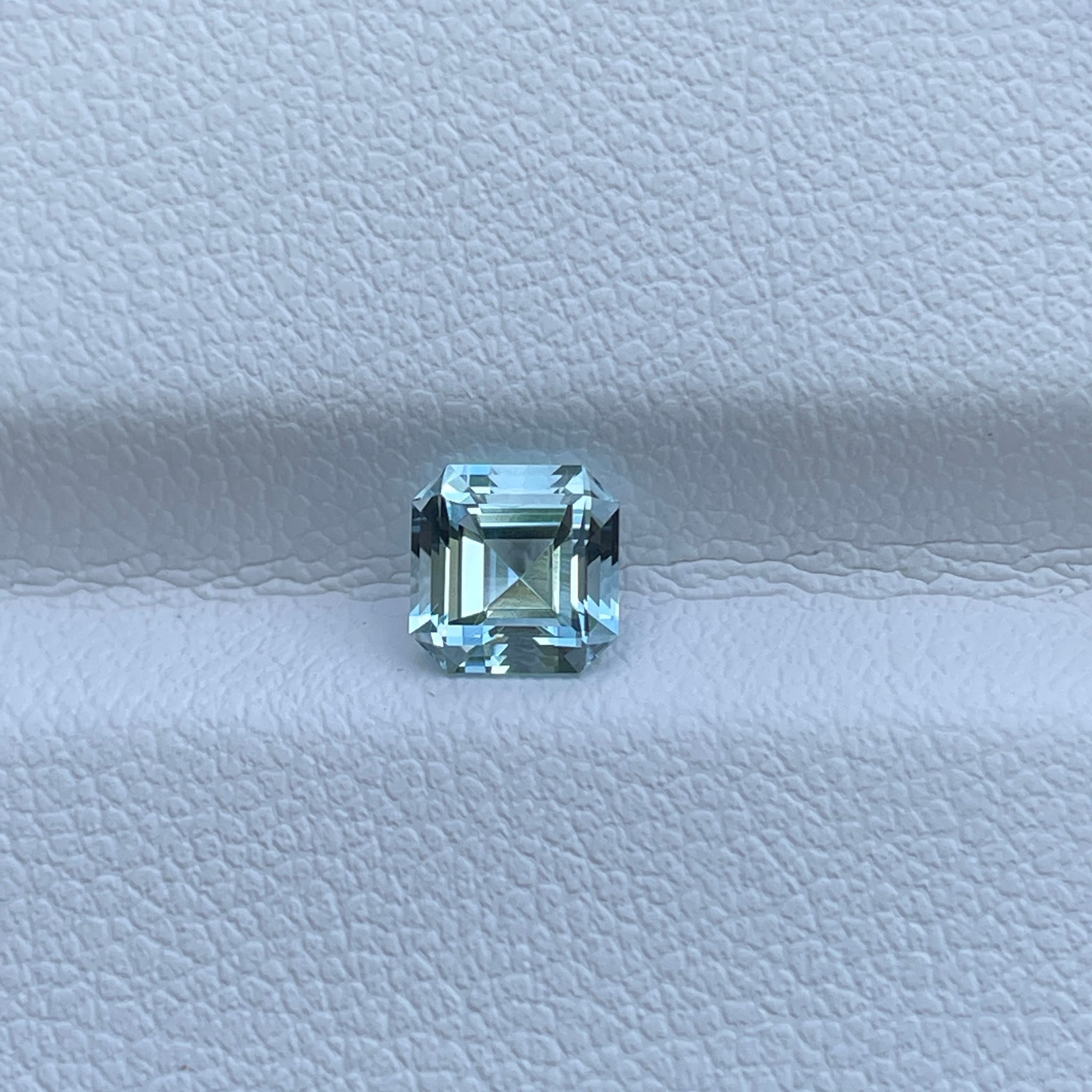 Natural Blue Aquamarine 0.75 Cts –Asscher Cut Loose Gemstone for Ring
