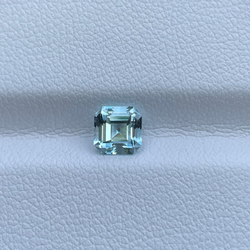 Natural Blue Aquamarine 0.75 Cts –Asscher Cut Loose Gemstone for Ring