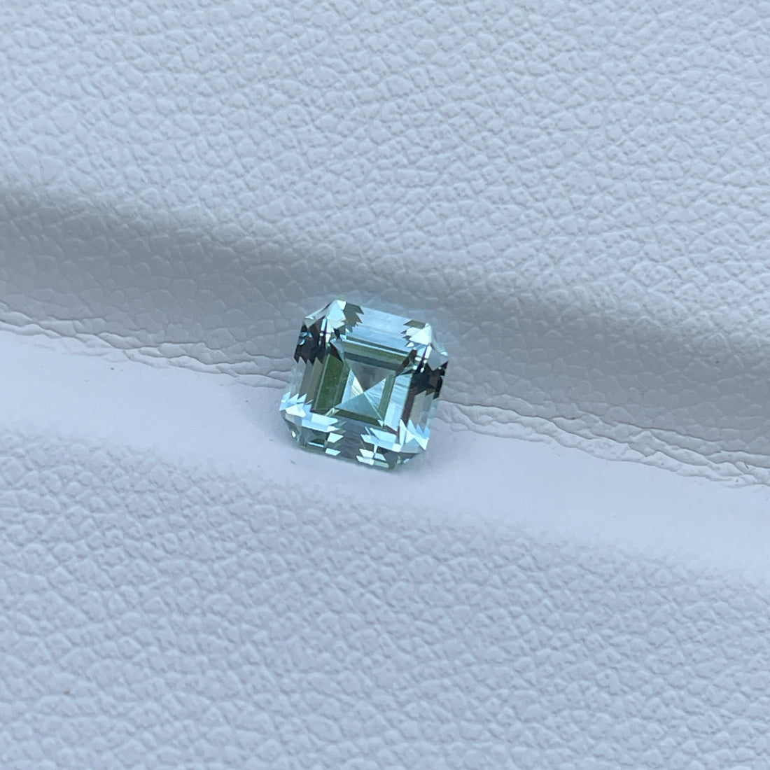 Natural Blue Aquamarine 0.75 Cts –Asscher Cut Loose Gemstone for Ring