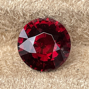 Natural Red Garnet 2.87 Cts Round Cut Loose Gemstone