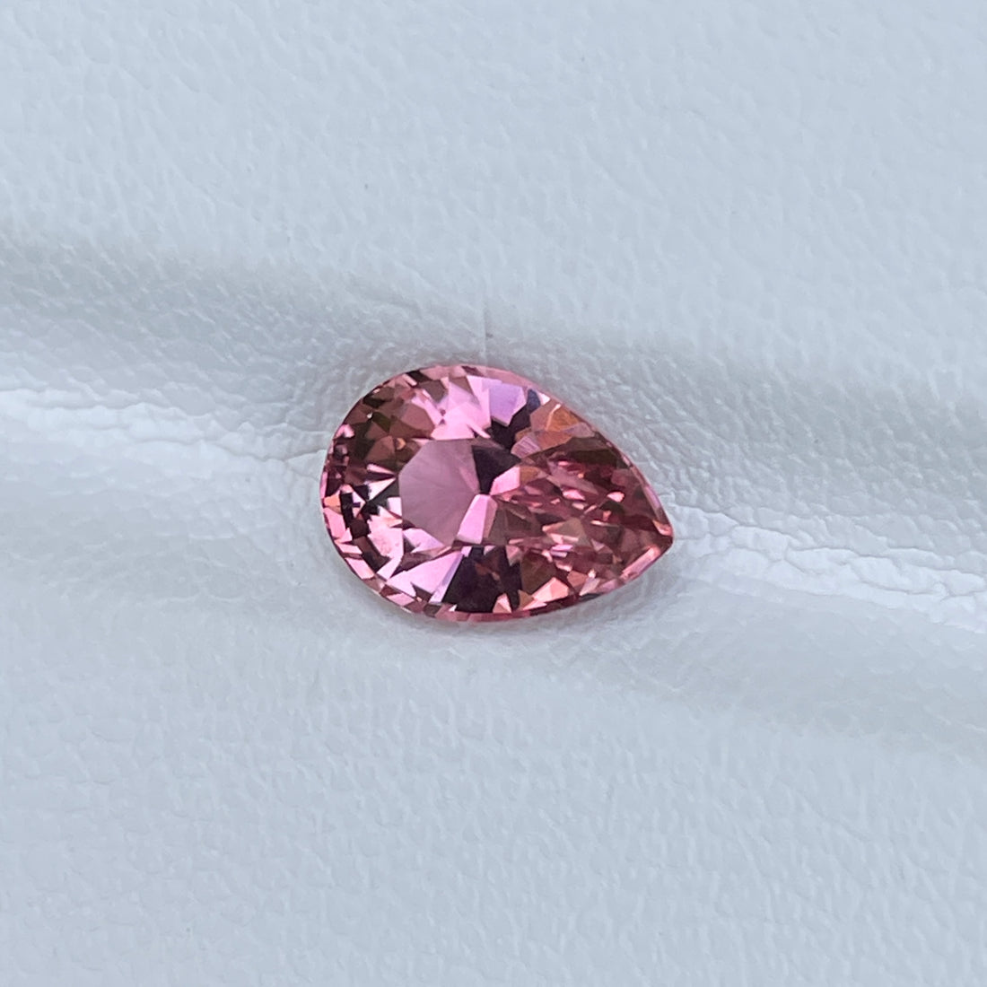 Natural Pink Tourmaline 1.77 Cts Pear Cut Gemstone Bridal Jewelry design