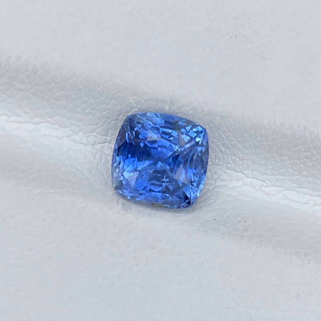 Natural Unheated Blue Sapphire 2.66 Cts Cushion Sri Lanka Gemstone Engagement Ring