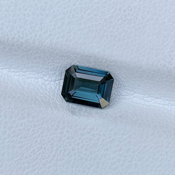 Natural Emerald Blue Spinel Sri Lanka 1.19ct Emerald Cut