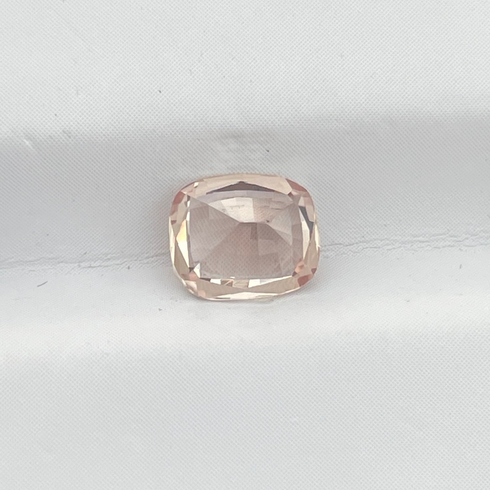 100% Natural Sapphire Unheated Yellow-Peach Cushion Cut 1.26 Cts Loose Gemstone for Ring
