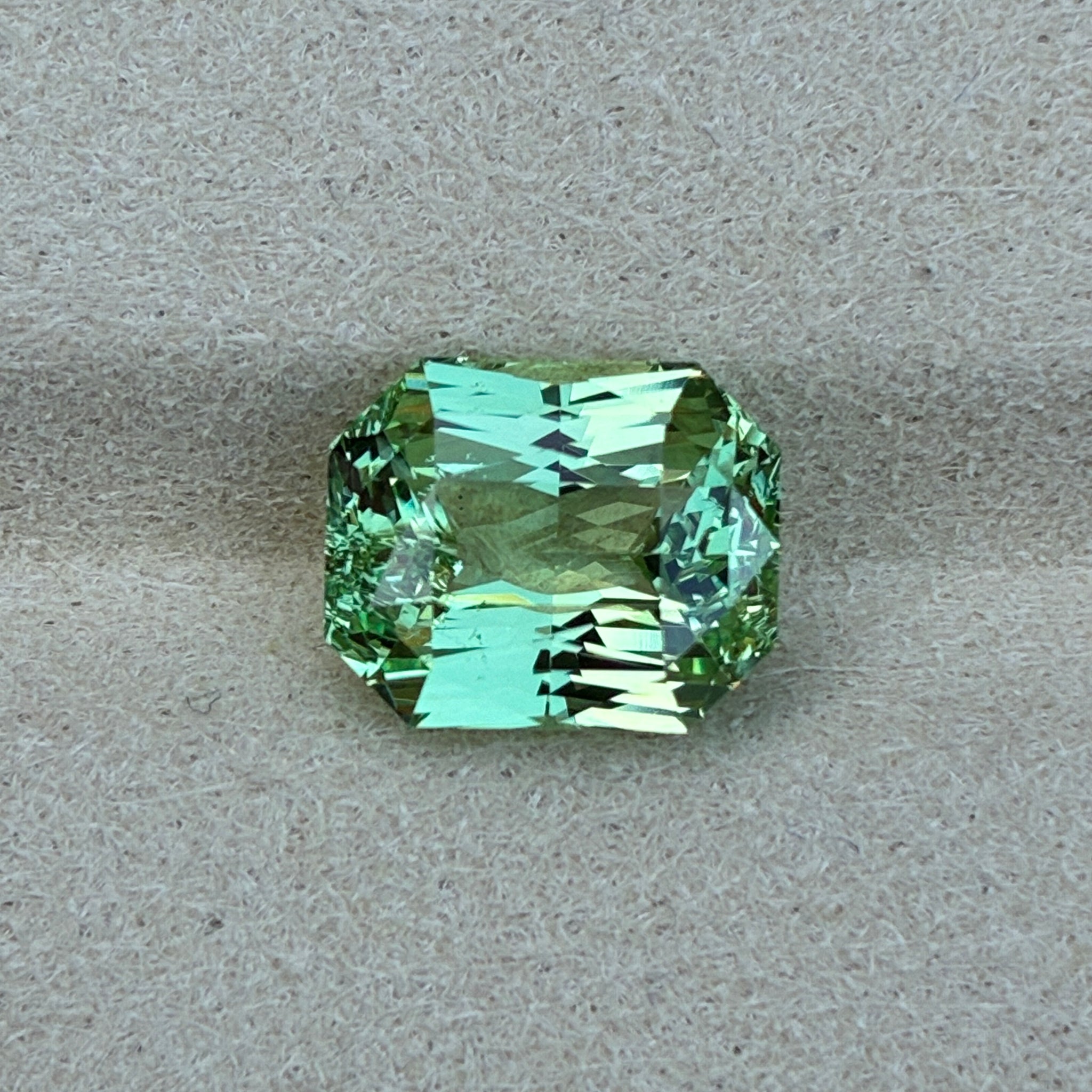 4.29 Cts Natural Green Radiant Tsavorite – Stunning Ring Center Gemstone