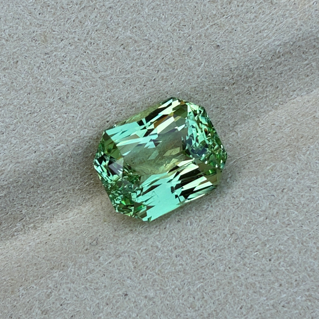 4.29 Cts Natural Green Radiant Tsavorite – Stunning Ring Center Gemstone