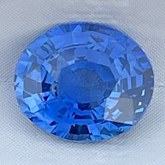 CERTIFIED Natural Unheated 1.03 Ct Ceylon Blue Sapphire Oval Loose Gemstone