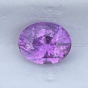 1.17 Cts Natural Pink-Purple Sapphire Oval Cut Loose Gemstone Engagement Ring
