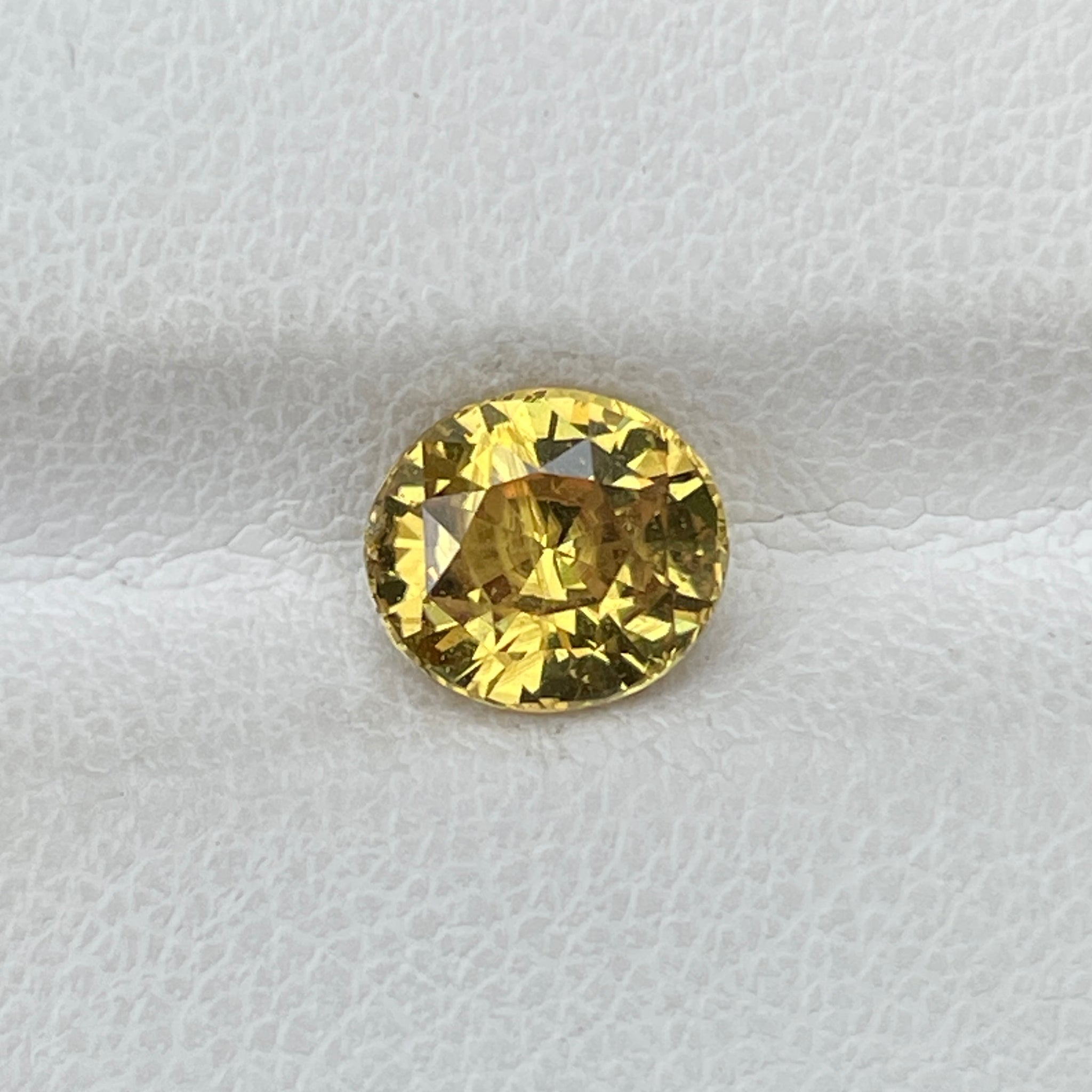 Natural Unheated Yellow Sapphire 2.11 Cts Oval Cut Loose Gemstone
