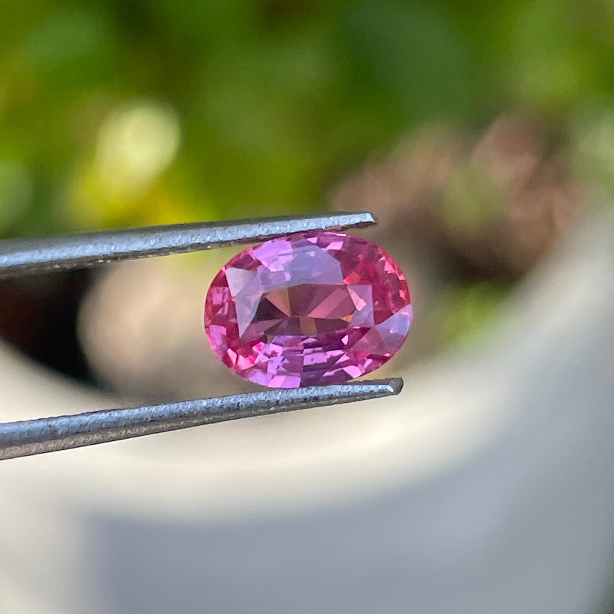 CERTIFIED Natural Unheated Padparadscha Sapphire 1.51 Cts Oval Special Ring