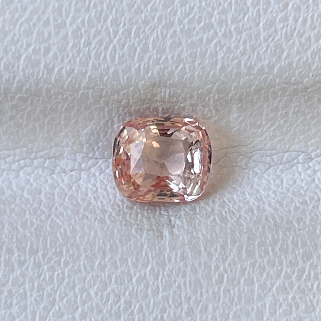 CERTIFIED Natural Unheated Padparadscha Sapphire 1.04 Cts Cushion Cut
