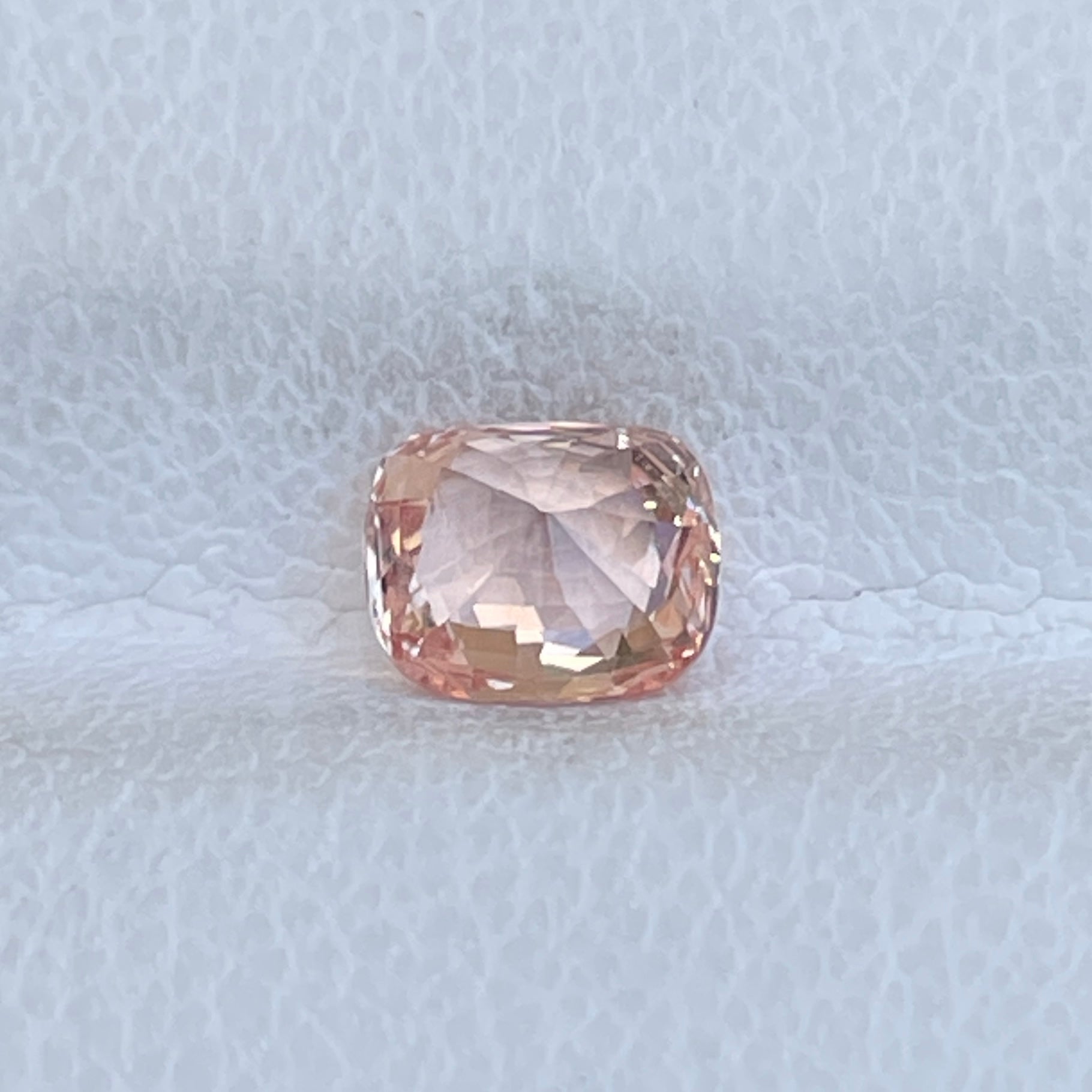 CERTIFIED Natural Unheated Padparadscha Sapphire 1.04 Cts Cushion Cut