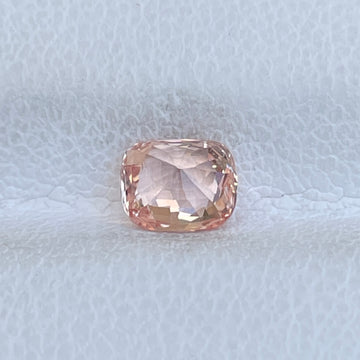CERTIFIED Natural Unheated Padparadscha Sapphire 1.04 Cts Cushion Cut