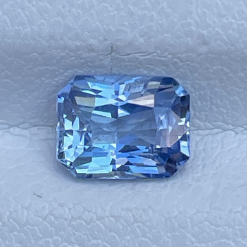 CERTIFIED 1.30 Cts Unheated Natural Blue Sapphire Radiant Loose Gemstone Gift