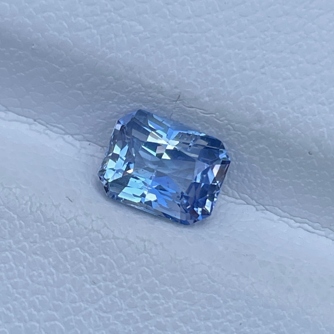 CERTIFIED 1.30 Cts Unheated Natural Blue Sapphire Radiant Loose Gemstone Gift