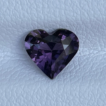 Natural Purple Spinel 1.01 Ct Loose Gemstone Love Gift with Heart Ring