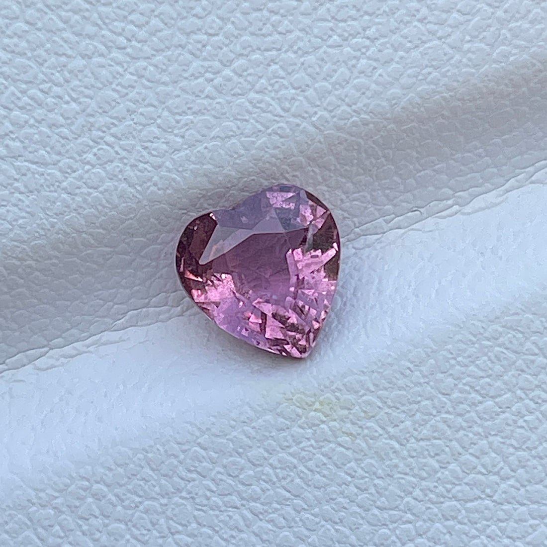 Natural Padparadscha Sapphire 1.44 Cts Heart Cut Gemstone Love Gift Special