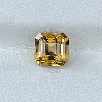 Natural Unheated Yellow Chrysoberyl 1.63 Cts Asscher Cut Loose Gemstone