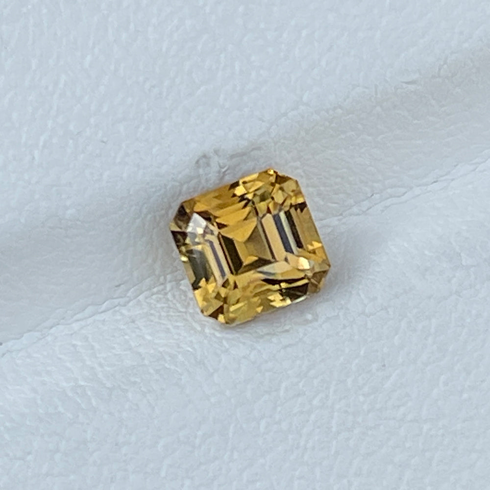 Natural Unheated Yellow Chrysoberyl 1.63 Cts Asscher Cut Loose Gemstone
