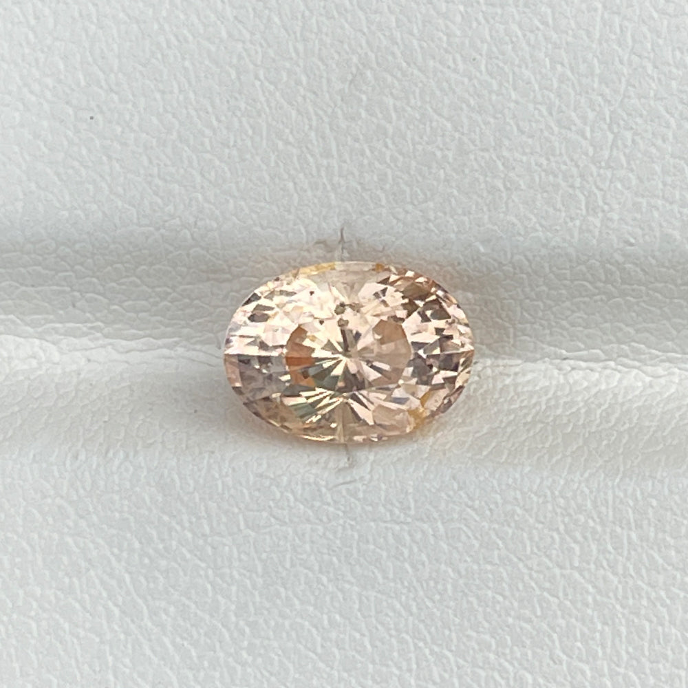 Natural Unheated Peach Sapphire 3.21 Cts Oval Cut Loose Gemstone