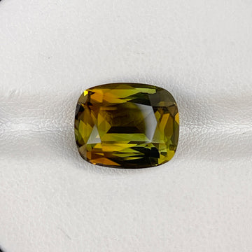 Natural Unheated Bi-Color Tourmaline 7.82 Cts Cushion Cut Loose Gemstone