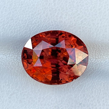 Natural Unheated Orange Zircon 16.98 Cts Oval Cut Sri Lanka Loose Gemstone
