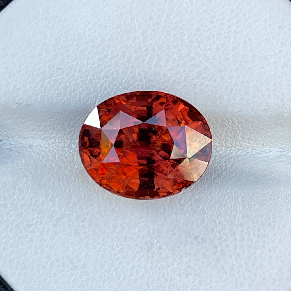 Natural Unheated Orange Zircon 16.98 Cts Oval Cut Sri Lanka Loose Gemstone
